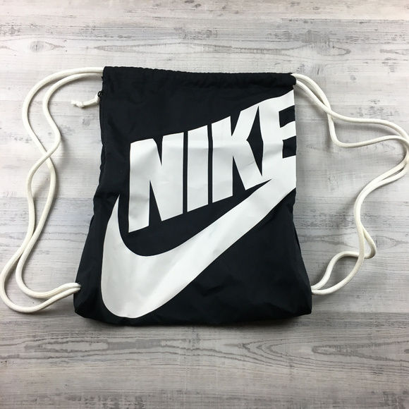 Nike Handbags - NIKE Black Tote Gym Sack Backpack Drawstring Pouch